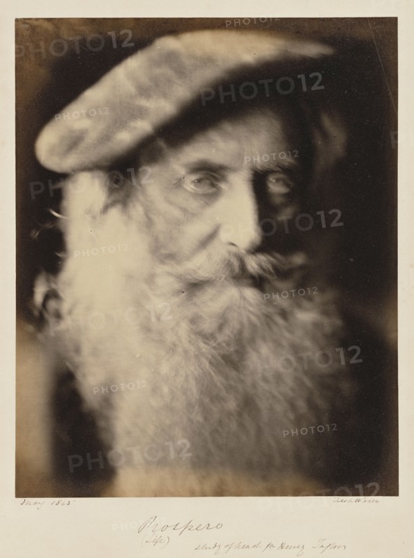 Prospero; Julia Margaret Cameron, British, born India, 1815 - 1879, Freshwater, Isle of Wight, England; May 1865; Albumen