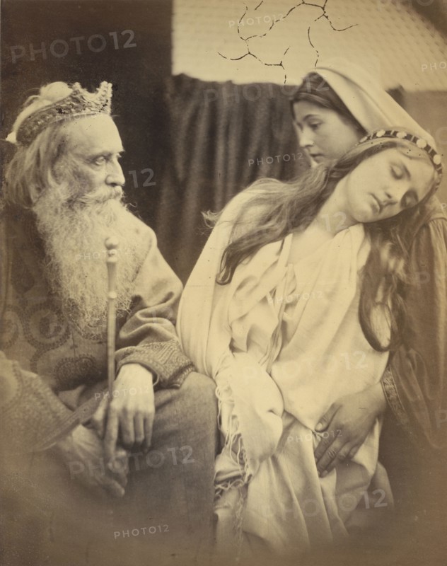 Queen Esther before King Ahasuerus; Julia Margaret Cameron, British, born India, 1815 - 1879, Freshwater, Isle of Wight