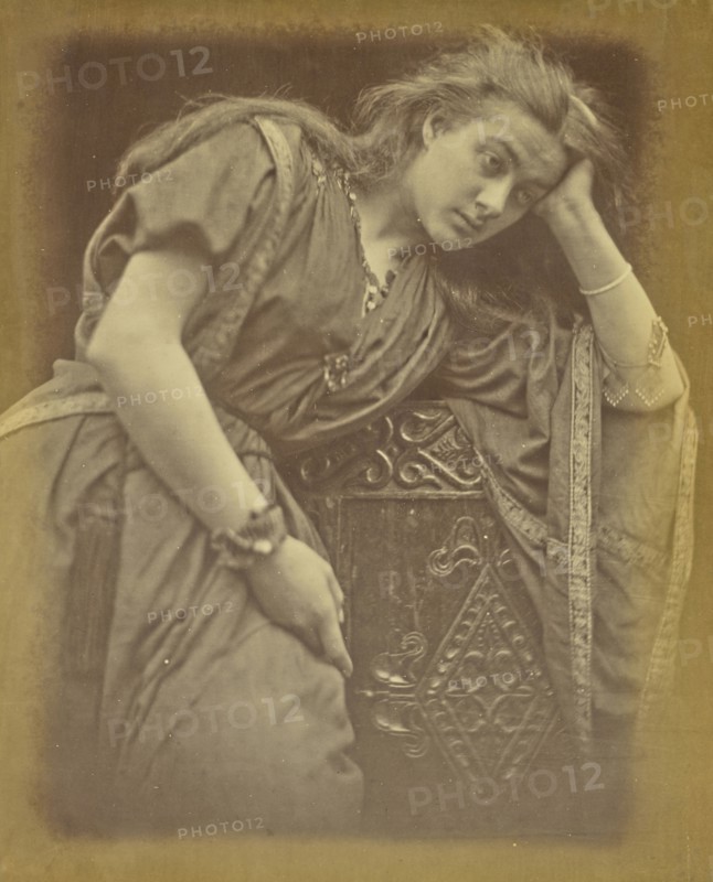 Mariana - She said I am aweary aweary I would that I were dead ; Julia Margaret Cameron, British, born India, 1815 - 1879