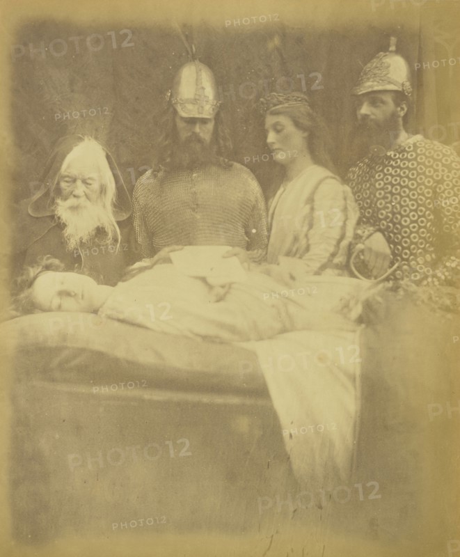 Elaine  And reverently they bore her into the Hall.; Julia Margaret Cameron, British, born India, 1815 - 1879, Freshwater