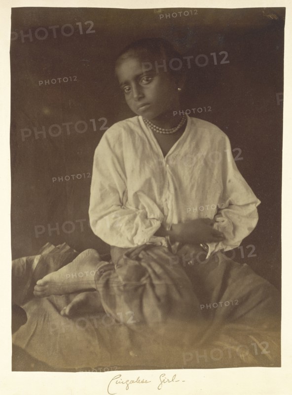 Girl, Ceylon; Julia Margaret Cameron, British, born India, 1815 - 1879, Ceylon; 1875 - 1879; Albumen silver print