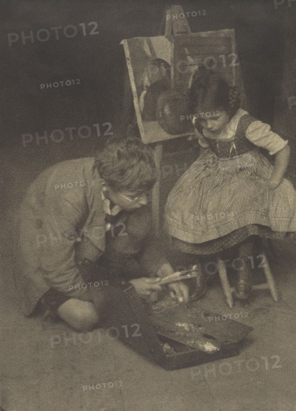 Walther and Lotte Kühn; Heinrich Kühn, Austrian, born Germany, 1866 - 1944, about 1910; Gum bichromate print; 46 x 33.3 cm