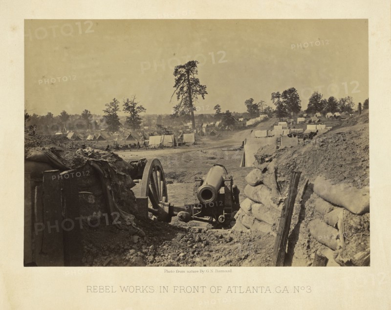 Rebel Works in Front of Atlanta, Ga. No. 3; George N. Barnard, American, 1819 - 1902, negative about 1865; print 1866; Albumen