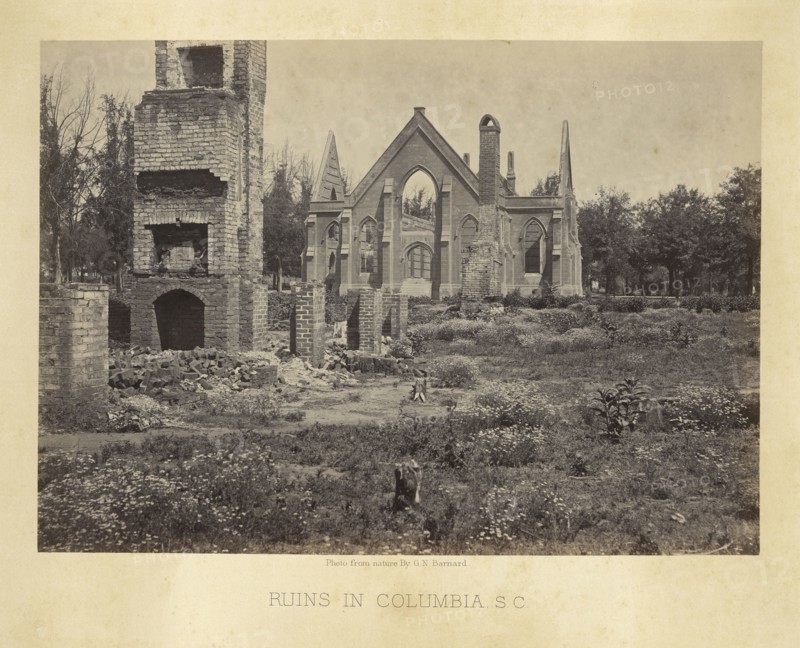 Ruins in Columbia, South Carolina; George N. Barnard, American, 1819 - 1902, Columbia, South Carolina, United States; negative