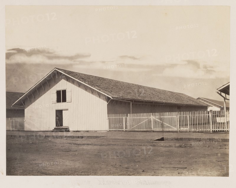 Clothing Warehouse Chattanooga; George N. Barnard, American, 1819 - 1902, negative about 1864; print 1865; Albumen silver print