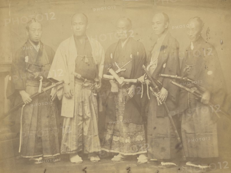 Members of the First Japanese Mission to the United States; Alexander Gardner, American, born Scotland, 1821 - 1882, and Mathew