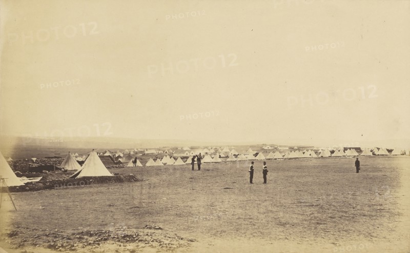 Plateau of Sebastopol II; Roger Fenton, English, 1819 - 1869, 1855; Salted paper print; 22.1 x 35.9 cm 8 11,16 x 14 1,8 in