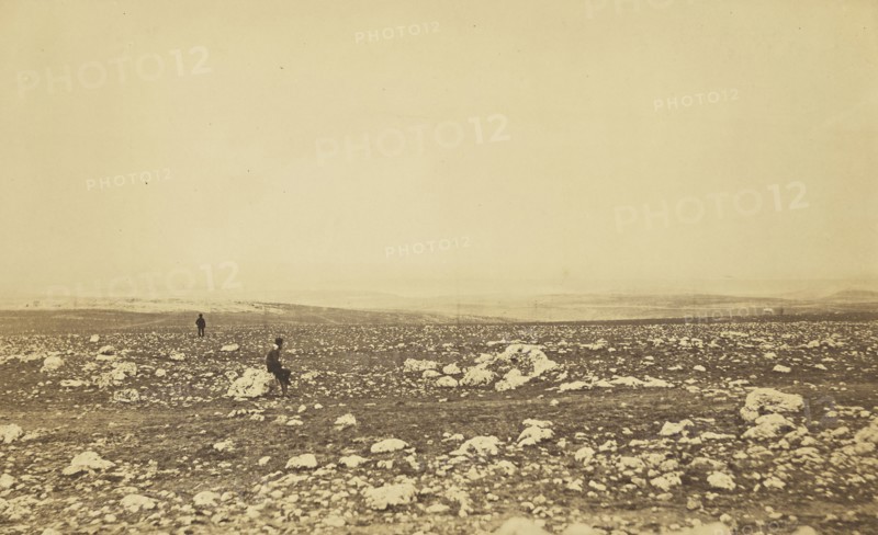 Plateau of Sebastopol IX; Roger Fenton, English, 1819 - 1869, Crimea; 1855; Salted paper print; 21.3 x 34.8 cm