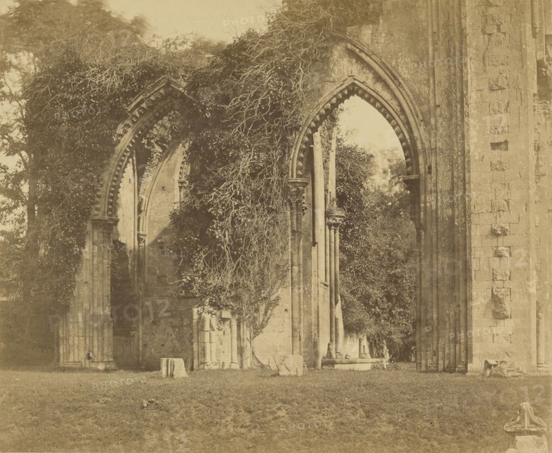 Glastonbury Abbey, Arches of the North Aisle; Roger Fenton, English, 1819 - 1869, Glastonbury, England; 1858; Albumen silver