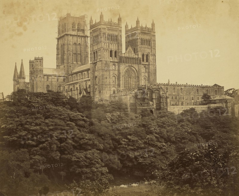 Durham West Front; Attributed to Roger Fenton, English, 1819 - 1869, Durham, England; about 1857; Albumen silver print