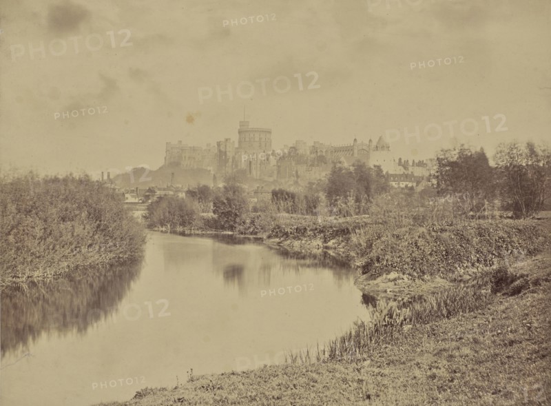 Windsor Castle - From the Meadows; Arthur James Melhuish, English, 1829 - 1895, Windsor, Great Britain; 1856; Albumen silver