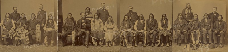 Indian Delegations to Washington, D.C; Alexander Gardner, American, born Scotland, 1821 - 1882, about 1870; Albumen silver