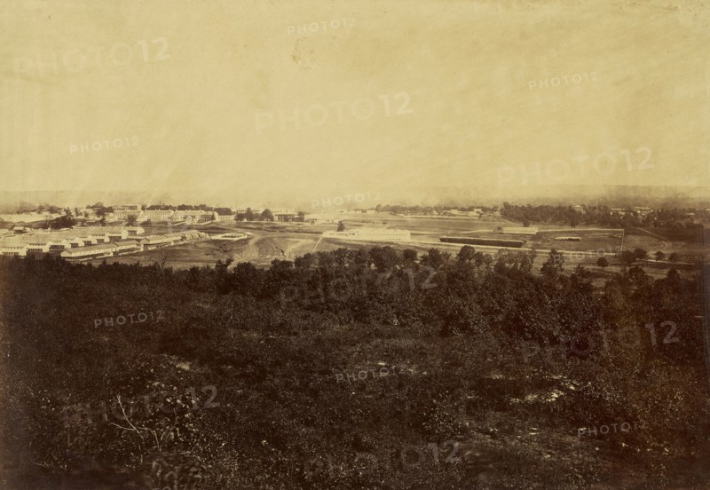 Ft. Leavenworth, Kansas; Alexander Gardner, American, born Scotland, 1821 - 1882, 1867; Albumen silver print