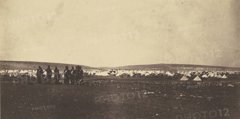 Picquet House, Cathcarts Hill from General Bousquets Quarters; Roger Fenton, English, 1819 - 1869, 1855; Salted paper print