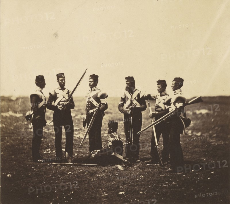 Men of the 68th Regiment; Roger Fenton, English, 1819 - 1869, 1855; Albumen silver print
