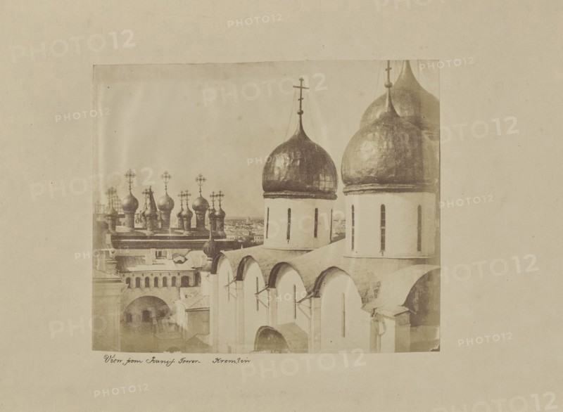 View from Ivans Tower, Kremlin; Roger Fenton, English, 1819 - 1869, Moscow, Russia; 1852; Albumenized salted paper print