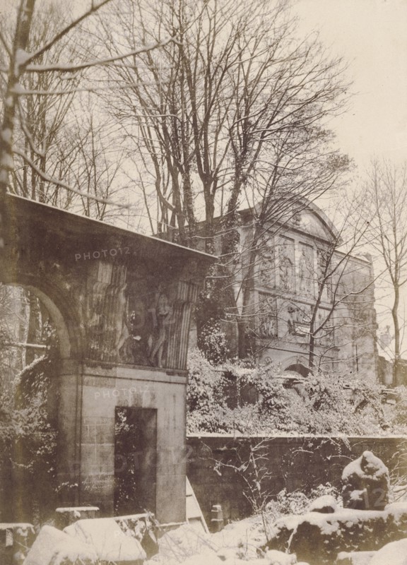 École des Beaux-Arts, Paris , In the Garden of the École des Beaux-Arts, Paris; Charles Marville, French, 1813 - 1879, Louis
