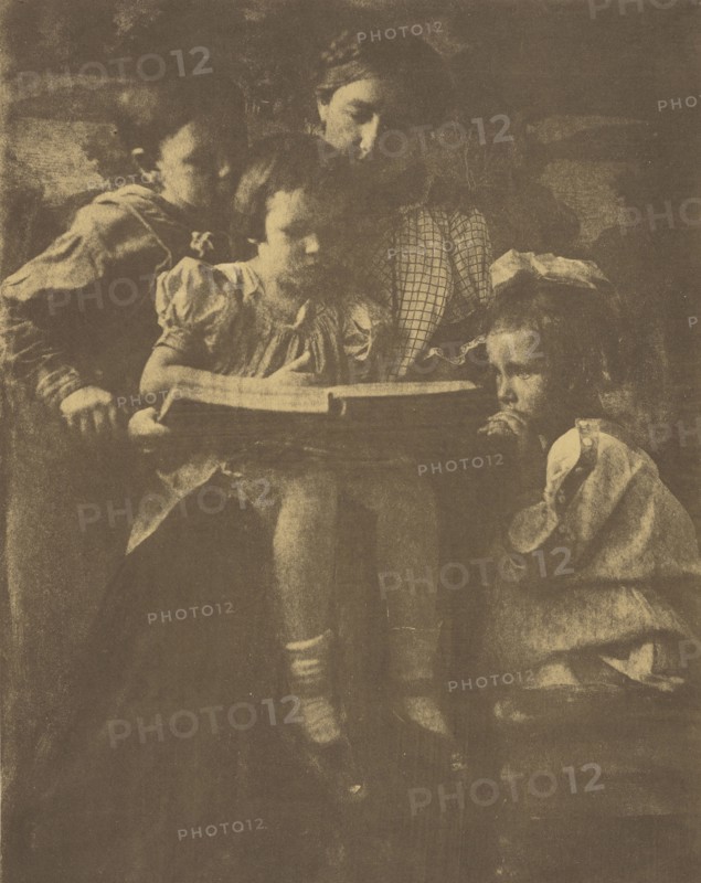 Hermine Turner with Mina and Mason Turner and Elizabeth O'Malley; Gertrude Käsebier, American, 1852 - 1934, Waban
