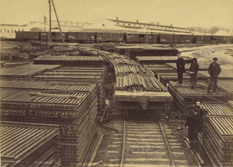 Rails of the Manassas Gap Railroad; A.J. Russell, American, 1830 - 1902, Alexandria, Virginia, United States; about January