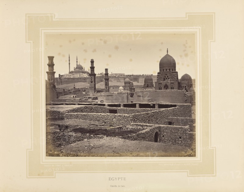 Égypte, Egypt, Citadelle du Caire; Félix Bonfils, French, 1831 - 1885, Alais, France; 1877; Tinted Albumen silver print
