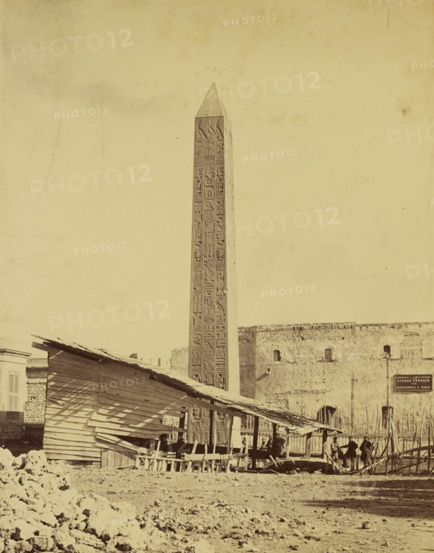 Aiguille de Cleopatre; Attributed to Baron Paul des Granges, French ?, active Greece 1860s, 1860 - 1869; Albumen silver print