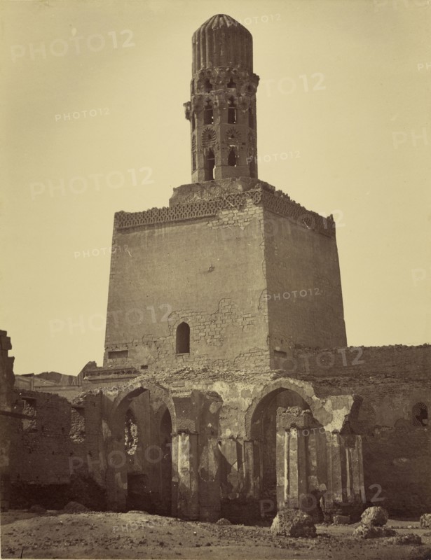 building, probably in Egypt; Attributed to Baron Paul des Granges, French ?, active Greece 1860s, 1860 - 1869; Albumen silver