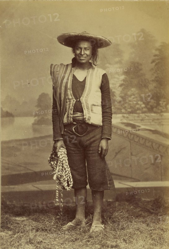 Portrait of a South American Indian; 1870s; Albumen silver print