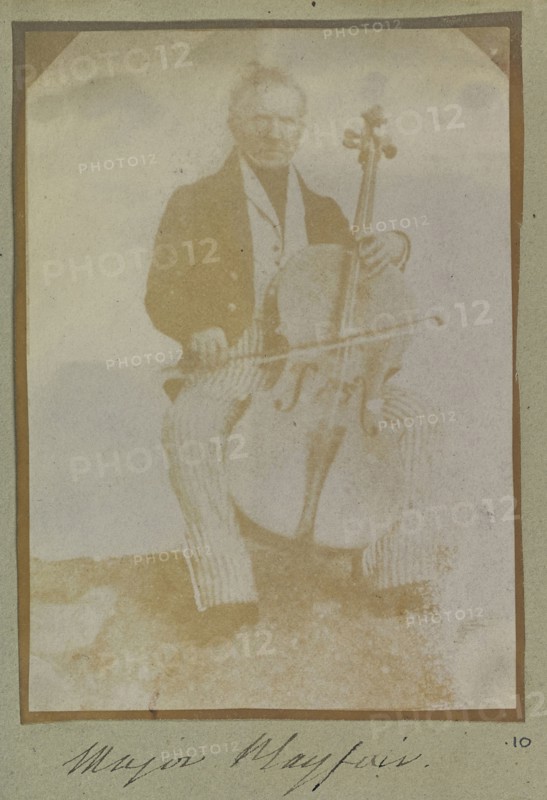 Major Hugh Lyon Playfair; British; 1842 - 1843; Salted paper print from a Calotype negative; 9.5 × 6.7 cm 3 3,4 × 2 5,8 in