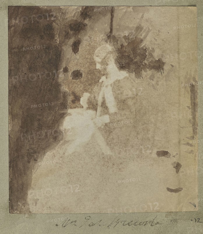 Mrs. James Brewster; British; about 1845; Salted paper print from a Calotype negative; 12.7 × 17.1 cm 5 × 6 3,4 in