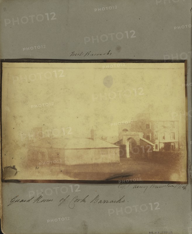 Cork Barracks; Capt. Henry Craigie Brewster, British, 1816 - 1905, active 1840s, about 1843; Salted paper print from a Calotype