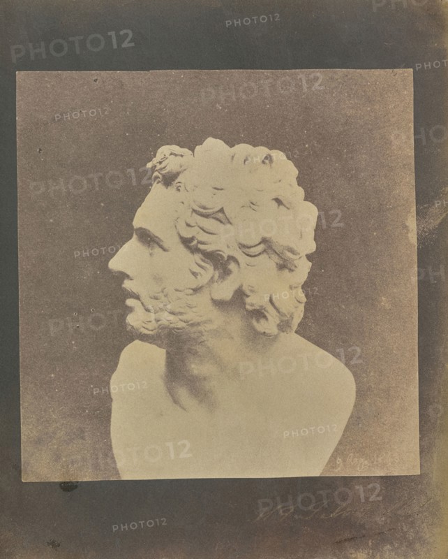 The Bust of Patroclus; William Henry Fox Talbot, English, 1800 - 1877, August 9, 1843; Salted paper print from a Calotype