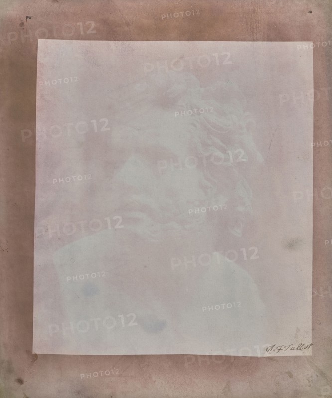 Bust of Patroclus; William Henry Fox Talbot, English, 1800 - 1877, September 22, 1841; Salted paper print from a Calotype