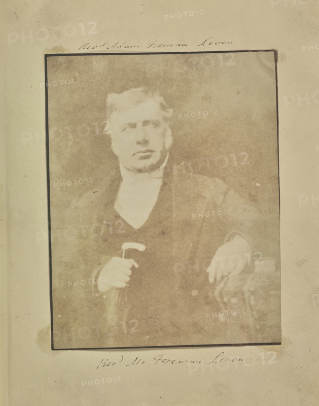 The Reverend Adam Forman; British; about 1844; Salted paper print from a Calotype negative; 15.1 × 11.9 cm 5 15,16 × 4 11,16 in