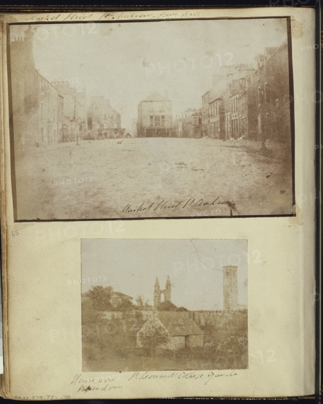 Market Street St. Andrews with the Old Tollbooth, looking West; Attributed to Dr. John Adamson, Scottish, 1810 - 1870