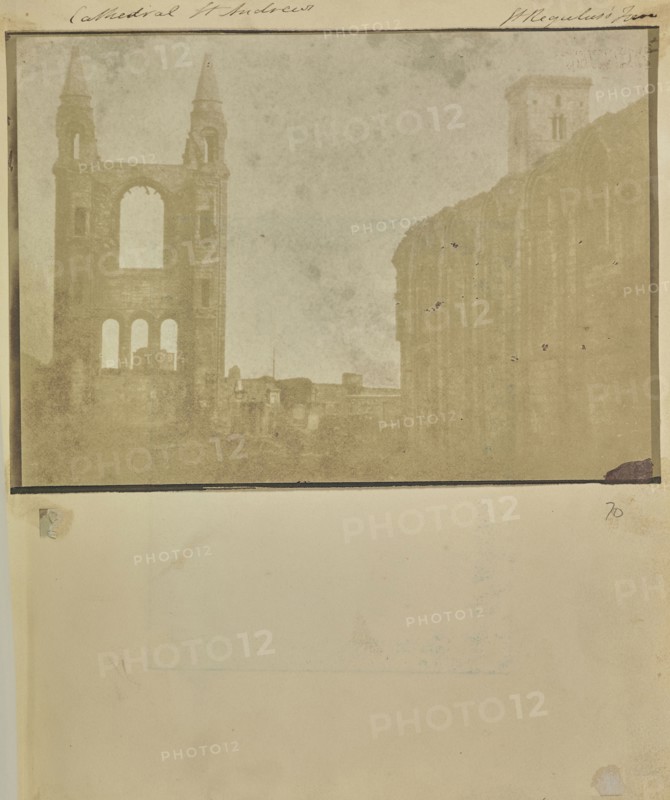 The East Gable and South Aisle of St. Andrews Cathedral with St. Regulus Tower, from the Northwest; Attributed to William