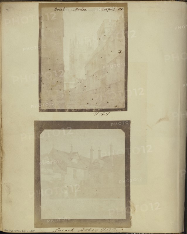 Merton Chapel Tower, Oxford; William Henry Fox Talbot, English, 1800 - 1877, 1841–1842; Salted paper print from a paper