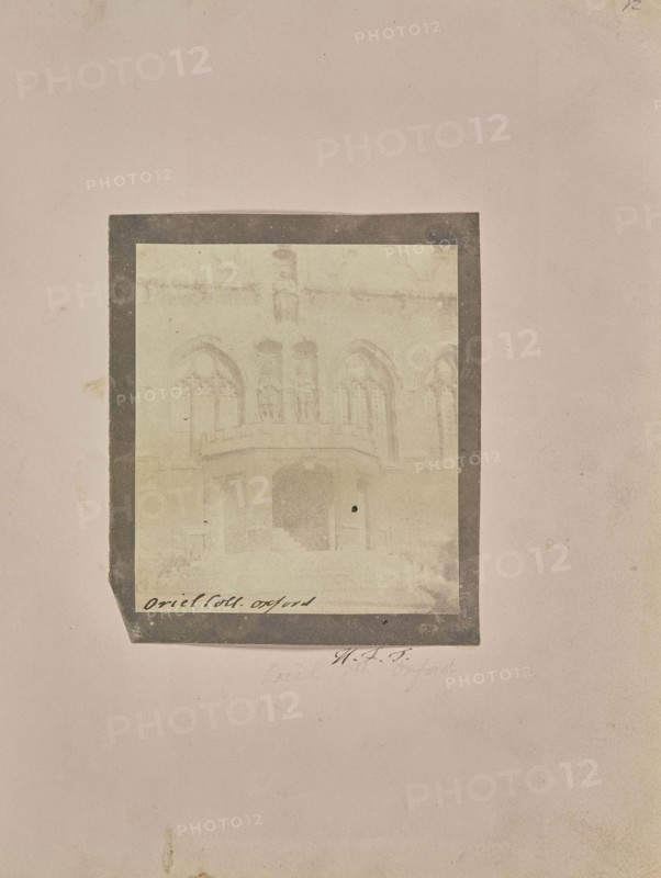 The Porch in the Front Quad of Oriel College, Oxford; William Henry Fox Talbot, English, 1800 - 1877, 1841 - 1842; Salted paper