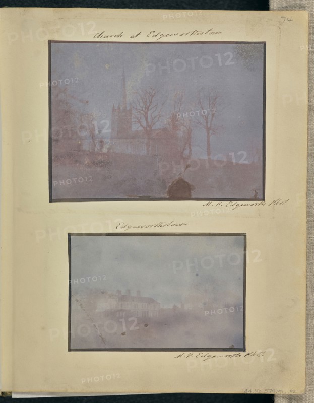 The Church at Edgeworthstown; Michael Pakenham Edgeworth, British, 1812 - 1881, 1843 - 1844; Salted paper print from a Calotype