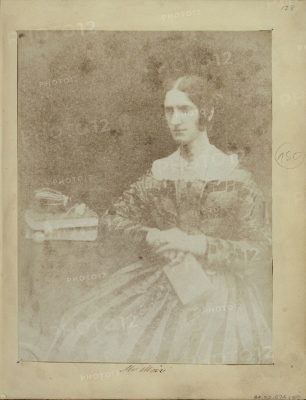Mrs. Moir; British; about 1850; Salted paper print from a Calotype negative; 18.7 x 14.4 cm 7 3,8 x 5 11,16 in