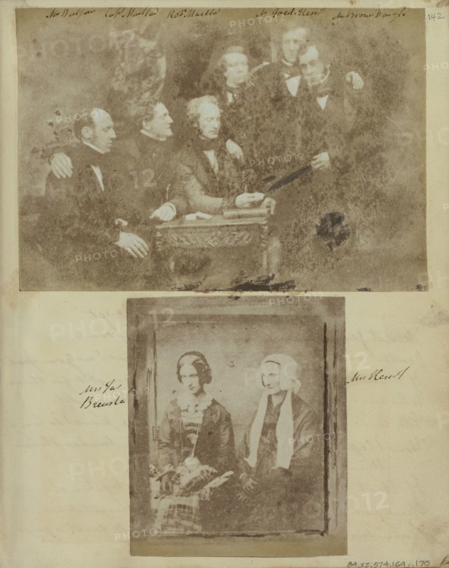 Group Portrait; Hill & Adamson, Scottish, active 1843 - 1848, 1843 - 1844; Salted paper print from a Calotype negative