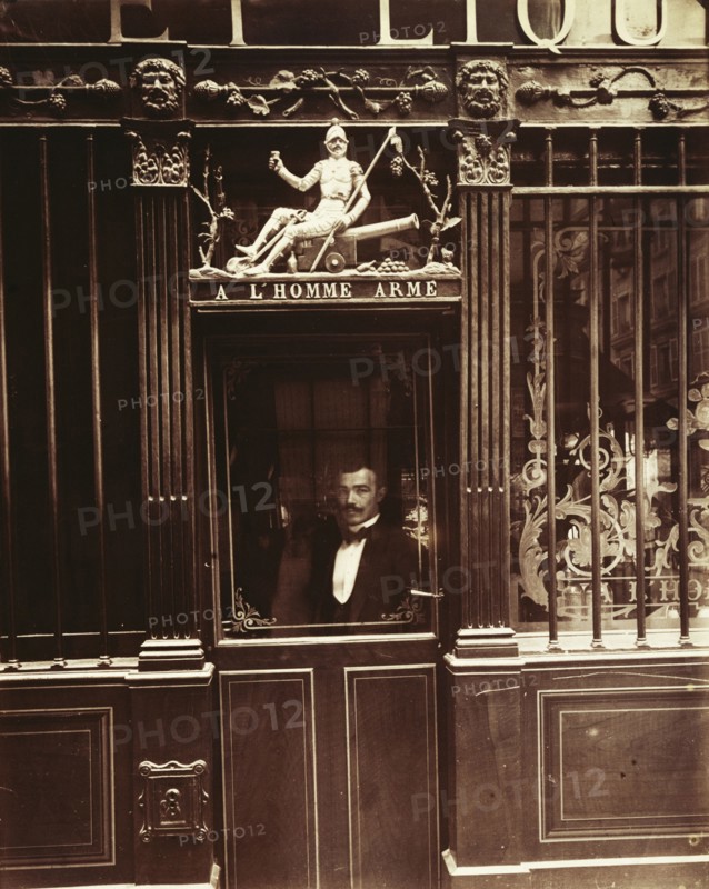 Restaurant, rue des Blancs Manteaux; Eugène Atget, French, 1857 - 1927, Paris, France; 1900; Albumen silver print