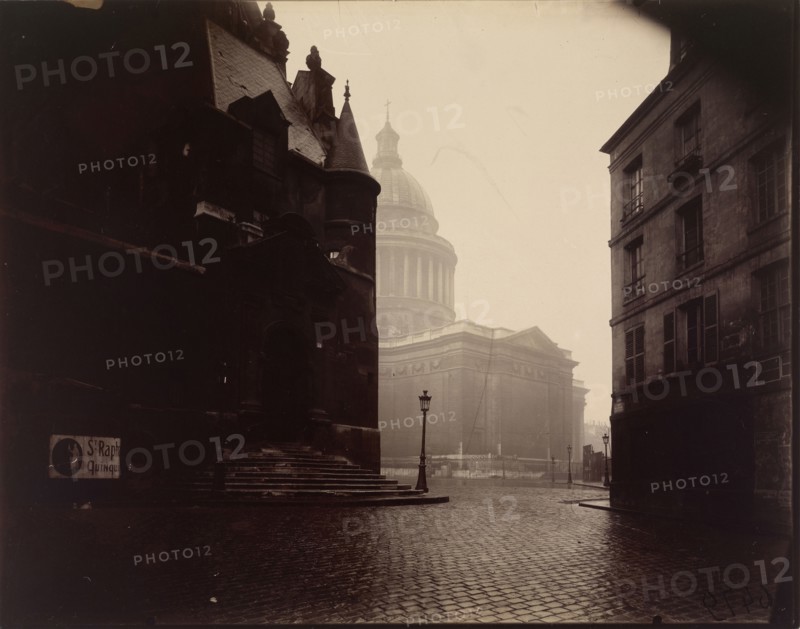 The Panthéon; Eugène Atget, French, 1857 - 1927, Paris, France; 1924; Gelatin silver chloride print on printing-out paper
