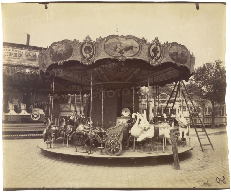 Street Fair; Eugène Atget, French, 1857 - 1927, Paris, France; 1923; Albumen silver print