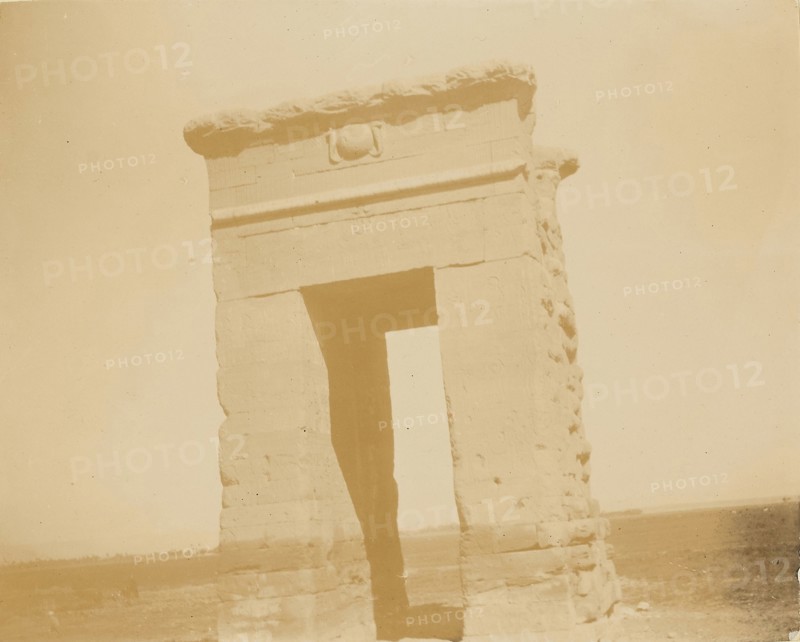 Temple Arch at Karnak; Luxor Governorate, Egypt; about 1860 - 1880; Tinted Albumen silver print