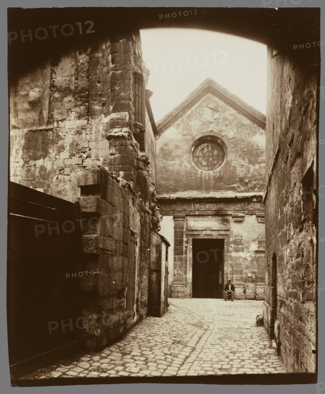 The Facade of Saint Julien le Pauvre; Eugène Atget, French, 1857 - 1927, Paris, France; 1898; Albumen silver print