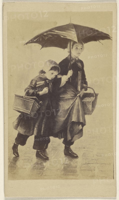 Going to School, Shanely, about 1865; Albumen silver print