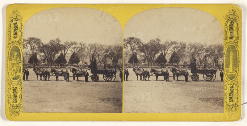 Jordan Marsh & Co. Delivery Van, Boston; American; about 1865 - 1875; Albumen silver print