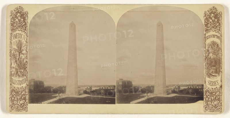Bunker Hill Monument; American; about 1870 - 1880; Albumen silver print