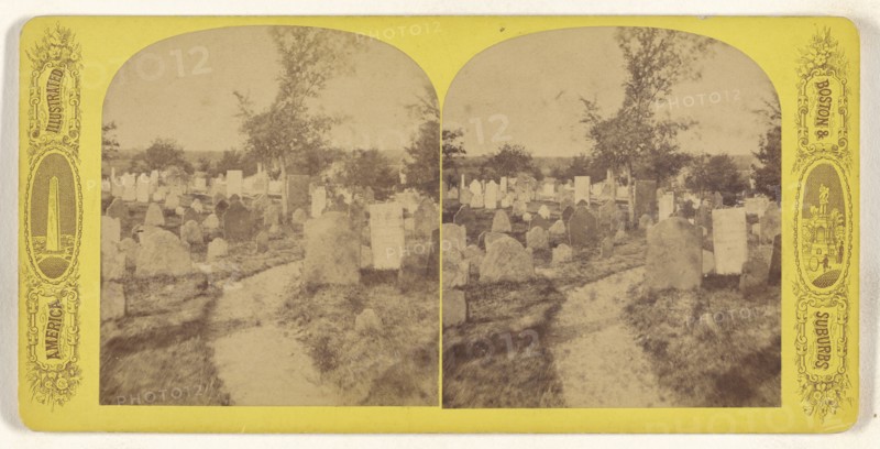 Burying Hill Plymouth Mass; American; about 1870 - 1880; Albumen silver print