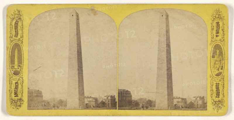 Bunker Hill Monument; American; about 1870 - 1880; Albumen silver print